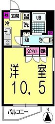 フレイス要町 1Kの間取図画像
