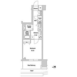 ＢＬＥＳＳ西巣鴨 8階1Kの間取り