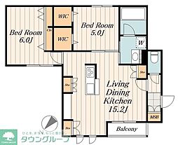間取図画像 2LDK