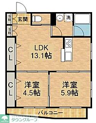 間取図画像 2LDK