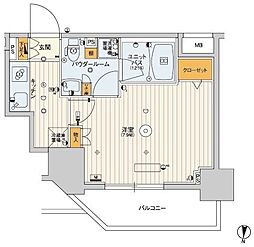 SKYCOURT板橋大山 1Kの間取図画像