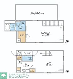 LEGALAND文京千石 1LDKの間取図画像