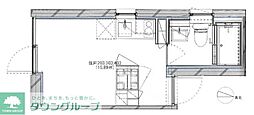 creal桜台 ワンルームの間取図画像