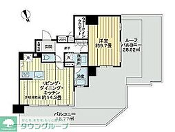 ライオンズ石神井公園ステーションゲート 1LDKの間取図画像
