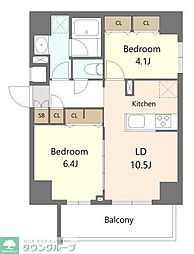 S-RESIDENCE板橋大山brim 2LDKの間取図画像