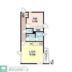 GREENMAISON槇 1LDKの間取図画像