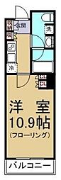 コンフォリア東池袋WEST 1Kの間取図画像