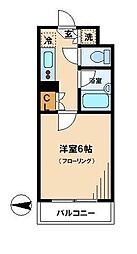 ルーブル練馬参番館 1Kの間取図画像