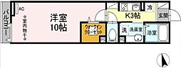 パティオ池袋 1Kの間取図画像