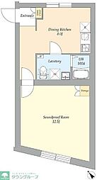 ラシクラス南長崎 1DKの間取図画像