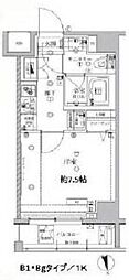 ARTESSIMOMOLLE 1Kの間取図画像