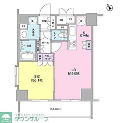 コンフォリア春日富坂 1LDKの間取図画像