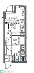 COCOCUBE板橋本町 ワンルームの間取図画像