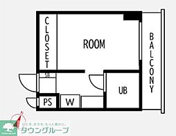 ジョイフル練馬 1Kの間取図画像