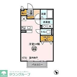 エテルナーレ ワンルームの間取図画像