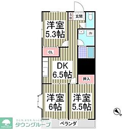 間取図画像 3DK
