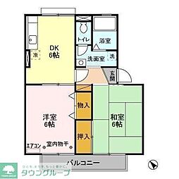 セジュール東初石3 2DKの間取図画像