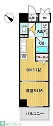 LuceVII 1DKの間取図画像