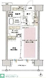 デュオセーヌ柏の葉キャンパス 1LDKの間取図画像