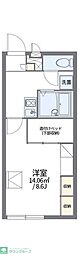 レオパレスISLAND2 1Kの間取図画像