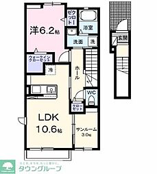 グラース・M 1LDKの間取図画像