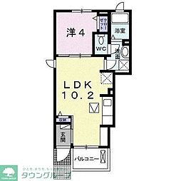 HJレジデンス1 1LDKの間取図画像