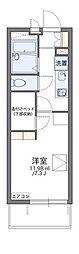 レオパレスR&T 1Kの間取図画像
