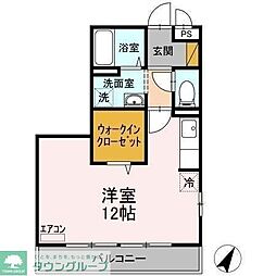 セレニティーホームズA ワンルームの間取図画像