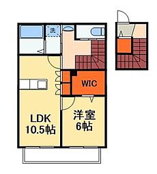 ソシア南柏2 1LDKの間取図画像