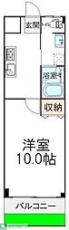 コーポ小林 1Kの間取図画像