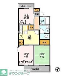 パークハウス 3DKの間取図画像