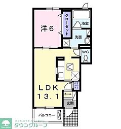 グランフォルテ 1LDKの間取図画像