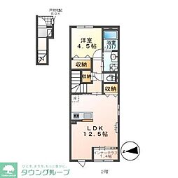 Petite Lumiere II 1LDKの間取図画像