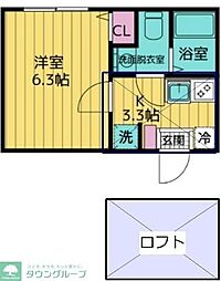 間取図画像 1K