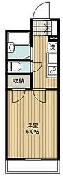 レオパレスホワイトヒルズ西生田 1Kの間取図画像
