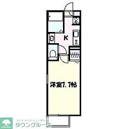 ParkField2 1Kの間取図画像