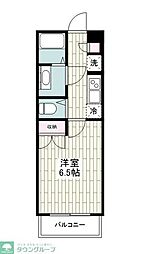 ストーンアイランド相模大野 1Kの間取図画像