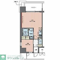 プレジオ川口 1LDKの間取図画像