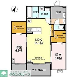 間取図画像 2LDK