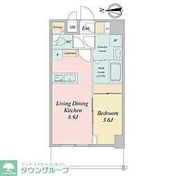 LIME RESIDENCE KAWAGUCHI EAST 1LDKの間取図画像