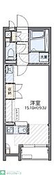 レオネクストリベーラ ワンルームの間取図画像
