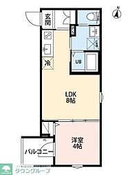robot home 中浦和(ロボットホームナカウラワ) 1LDKの間取図画像