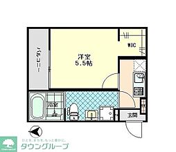 川口市戸塚東1丁目アパート 1Kの間取図画像