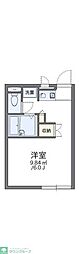レオパレスセゾン 1Kの間取図画像