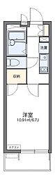 レオパレスリモーネ6 1Kの間取図画像