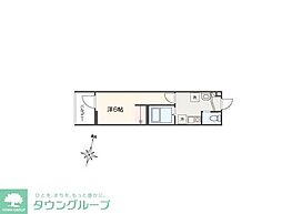 MELLAS南浦和V 1Kの間取図画像