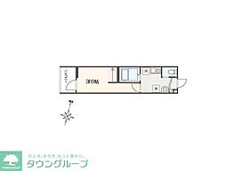 MELLAS南浦和V 1Kの間取図画像