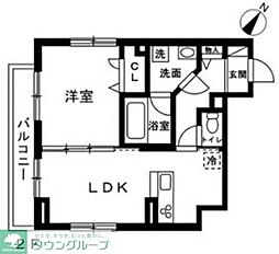プレキシオンエース 1LDKの間取図画像
