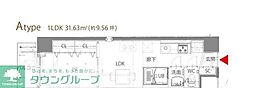 さいたま市中央区大字下落合マンション 1LDKの間取図画像