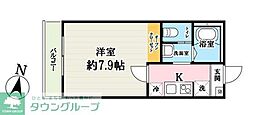 吉川市大字保アパート 1Kの間取図画像